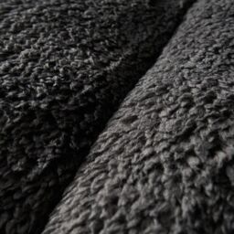 OHS Teddy Fleece 10.5 TOG Coverless Duvet with Pillowcase Bedding Set in Charcoal - Size: Double - thumbnail 5