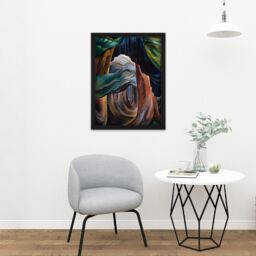 "Artery8 Wall Art Print Emily Carr Forest British Columbia Painting Large Framed Wall Décor Art in Light Oak - Size: W18"" x H24""" - thumbnail 2