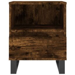 Berkfield Home Bedside Cabinet Smoked Oak 40x35x50 cm Engineered Wood in Brown - Size: 40 x 35 x 50 cm - thumbnail 5