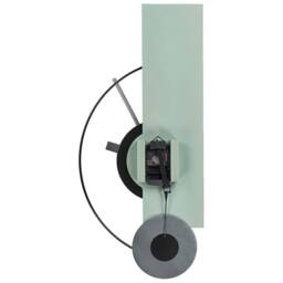 Wyld and Coco Light Green Metal Wall Clock 31 x 63 cm Minimalist No Numbers - thumbnail 4