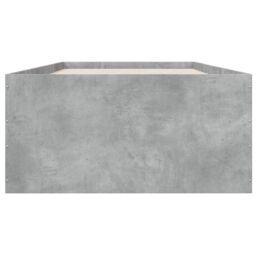 Berkfield Home Bed Frame without Mattress Concrete Grey 90x190 cm Single - thumbnail 4