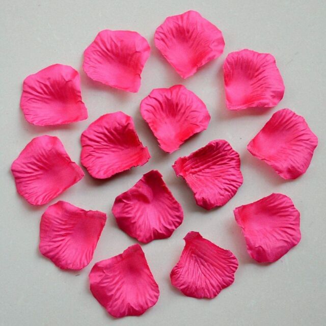 Shatchi 100pcs Dark Pink Silk Rose Petals Wedding Mothers Day Wedding Confetti Anniversary Table Decorations - image 1