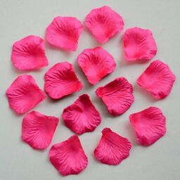 Shatchi 100pcs Dark Pink Silk Rose Petals Wedding Mothers Day Wedding Confetti Anniversary Table Decorations