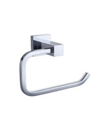 Nes Home Rio Square Toilet Roll Holder Chrome in Silver - thumbnail 3