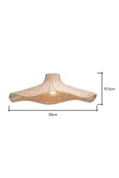 BHS Lighting Percy Easy Fit Light Shade in Natural - thumbnail 5