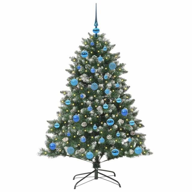 Berkfield Home Modern Artificial Christmas Tree with Stand Green 105 x 105 x 150 cm - image 1