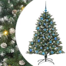 Berkfield Home Modern Artificial Christmas Tree with Stand Green 105 x 105 x 150 cm - thumbnail 3