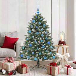 Berkfield Home Modern Artificial Christmas Tree with Stand Green 105 x 105 x 150 cm - thumbnail 2
