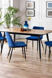Julian Bowen Findlay Rectangular 4-6 Seater Dining Table in Walnut - thumbnail 1