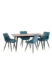 Julian Bowen Findlay Rectangular 4-6 Seater Dining Table in Walnut - thumbnail 7