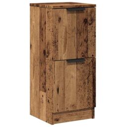 Berkfield Home Sideboard Old Wood 30x30x70 cm Engineered Wood in Brown - Size: 30 x 30 x 70 cm - thumbnail 2