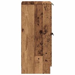 Berkfield Home Sideboard Old Wood 30x30x70 cm Engineered Wood in Brown - Size: 30 x 30 x 70 cm - thumbnail 6