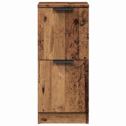 Berkfield Home Sideboard Old Wood 30x30x70 cm Engineered Wood in Brown - Size: 30 x 30 x 70 cm - thumbnail 5