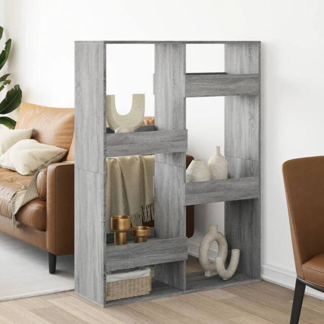 Berkfield Home Room Divider Grey Sonoma 100x33x135 cm Engineered Wood - Size: 100 x 33 x 135 cm - image 1