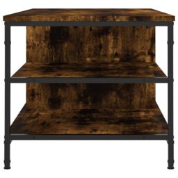 Berkfield Home Coffee Table Smoked Oak 100x50x45 cm Engineered Wood in Brown - Size: 100 x 50 x 45 cm - thumbnail 5