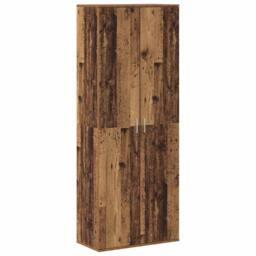 Berkfield Home Highboard Old Wood 70x35x180 cm Engineered Wood in Brown - Size: 70 x 35 x 180 cm - thumbnail 1