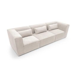 Abakus Direct Doris 4 Seater Sofa in White Cord Chenille - thumbnail 5