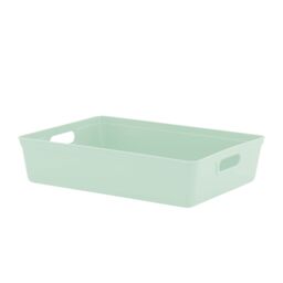 simpa 6L Plastic Studio Organiser Trays with Handles - Set of 6 in Pale Green - thumbnail 2