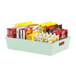 simpa 6L Plastic Studio Organiser Trays with Handles - Set of 6 in Pale Green - thumbnail 3