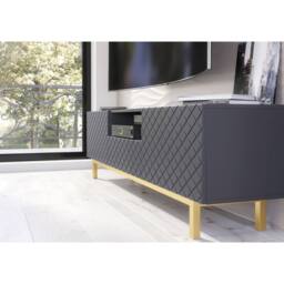 Mex Furniture LTD TV Unit Diamond Luxe 180cm - Dark Grey - thumbnail 6