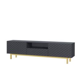 Mex Furniture LTD TV Unit Diamond Luxe 180cm - Dark Grey - thumbnail 8