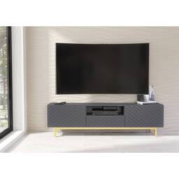 Mex Furniture LTD TV Unit Diamond Luxe 180cm - Dark Grey - thumbnail 2