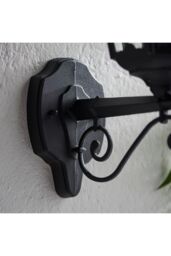 Netlighting Burford 1 Light Outdoor Wall Lantern Matt Black Paint Glass IP44 E27 - thumbnail 4
