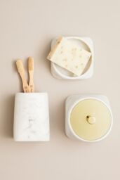 Orsina Riviera Soap Dish, Durable Polyresin in Grey - thumbnail 3