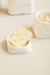 Orsina Riviera Soap Dish, Durable Polyresin in Grey - thumbnail 4