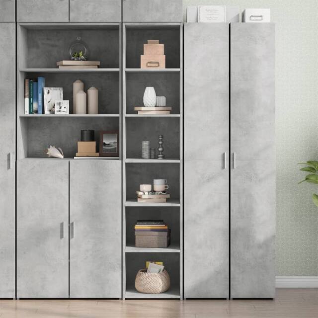 Berkfield Home Highboard Concrete Grey 40x41x185 cm Engineered Wood - Size: 40 x 41 x 185 cm - image 1