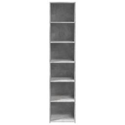 Berkfield Home Highboard Concrete Grey 40x41x185 cm Engineered Wood - Size: 40 x 41 x 185 cm - thumbnail 4