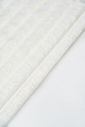 BHS Jumbo Cord Throw with Plain Velvet Backing in Cream - Size: 127 cm x 152 cm - thumbnail 4