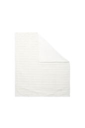 BHS Jumbo Cord Throw with Plain Velvet Backing in Cream - Size: 127 cm x 152 cm - thumbnail 2