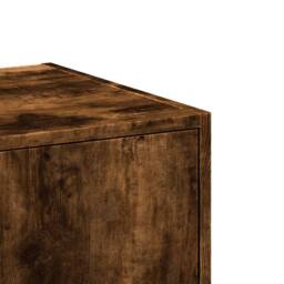 Berkfield Home Elegant Apothecary Cabinet Smoked Oak 30x41x118 cm Engineered Wood in Brown - Size: 30 x 41 x 118 cm - thumbnail 8
