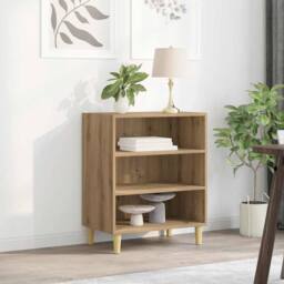 Berkfield Home Sideboard Artisan Oak 57x35x75 cm Engineered Wood in Brown - Size: 57 x 35 x 75 cm - thumbnail 3
