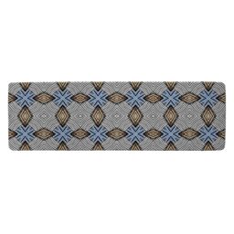 Benjamin Tate Design Abstract Geometric Roughly Hatched Shapes Colored With Hand Drawn Brush Stokes Runner Rug in Natural - Size: 67 cm x 230 cm - thumbnail 1