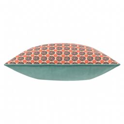 Wylder Tropics Onika Geometric Rectangular Cushion in Blue - Size: 30 cm x 50 cm - thumbnail 3