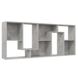 Berkfield Home Book Cabinet Concrete Grey 67x24x161 cm Engineered Wood - Size: 67 x 24 x 161 cm - thumbnail 6