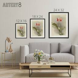 "Artery8 F Sander Phaius Hybridus Cooksonii Orchid Flowers Framed Canvas Art - Size: W12"" x H16""" - thumbnail 4