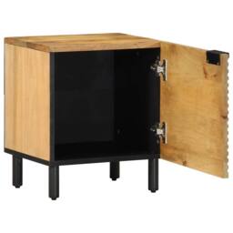 Berkfield Home Bedside Cabinet Brown 40x33x46 cm Solid Wood Mango - Size: 40 x 33 x 46 cm - thumbnail 1