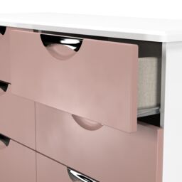 Ready Assembled 2 U Holborn 6 Drawer Wide Chest (Ready Assembled) in Dusty Pink - thumbnail 5