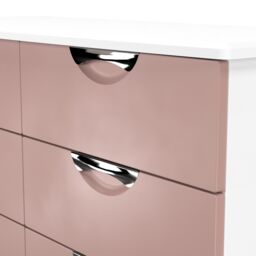 Ready Assembled 2 U Holborn 6 Drawer Wide Chest (Ready Assembled) in Dusty Pink - thumbnail 4
