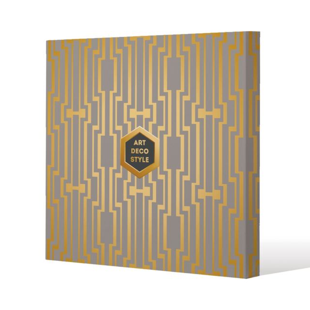 Benjamin Tate Design Art Deco Style (Canvas Print) / 77 x 77 x 4cm in Natural - Size: 77 x 77 x 4 cm - image 1