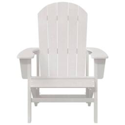 Berkfield Home Adirondack Chairs 2 pcs White 74x82x90 cm HDPE - Size: 74 x 82 x 90 cm - thumbnail 5