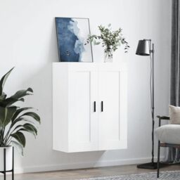Berkfield Home Wall Mounted Cabinet White 69.5x34x90 cm Engineered Wood - thumbnail 3
