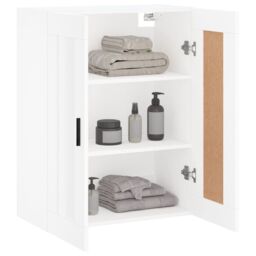 Berkfield Home Wall Mounted Cabinet White 69.5x34x90 cm Engineered Wood - thumbnail 5