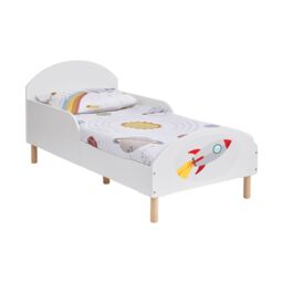 Liberty House Toys Toddler Bed Rocket in White - Size: Single - thumbnail 4