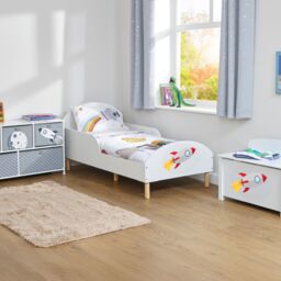 Liberty House Toys Toddler Bed Rocket in White - Size: Single - thumbnail 3