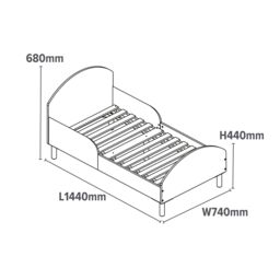 Liberty House Toys Toddler Bed Rocket in White - Size: Single - thumbnail 6