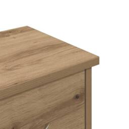 Berkfield Home Wall Cabinet Artisan Oak 60x26x18.5 cm Engineered Wood in Brown - thumbnail 8